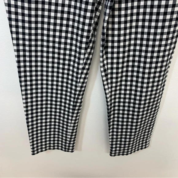 Talbots Pants‎ Woman 6 Curvy  Hampshire Ankle Black Gingham Pockets Stretch - Picture 3 of 11